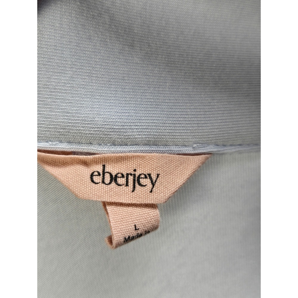 Women's Eberjey Large Gisele Short Sleeve Pajama Set Light Blue PJ Loungewear - Picture 4 of 5